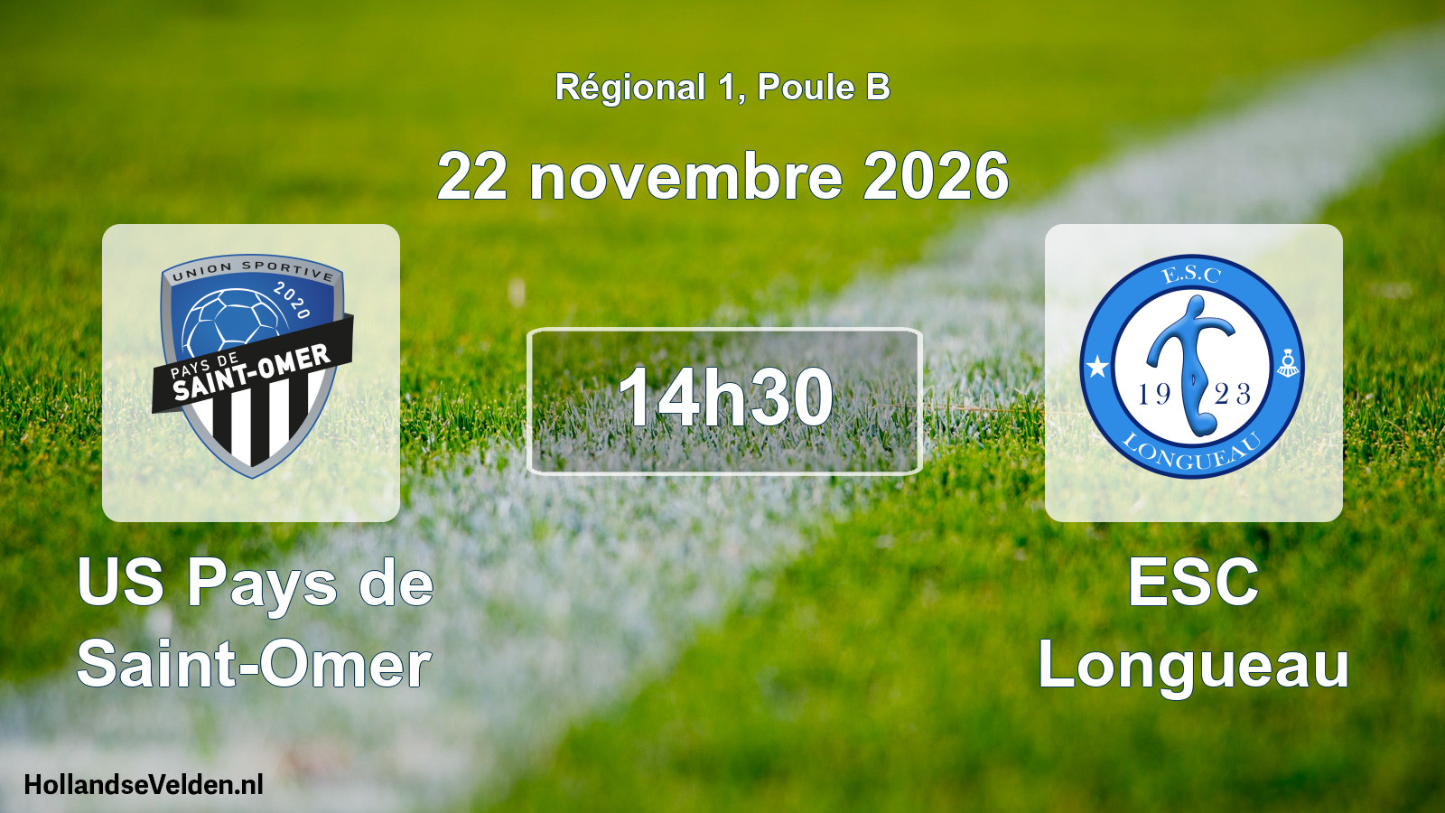 Scheduled Match: US Pays de Saint-Omer - ESC Longueau (22 November 2026)
