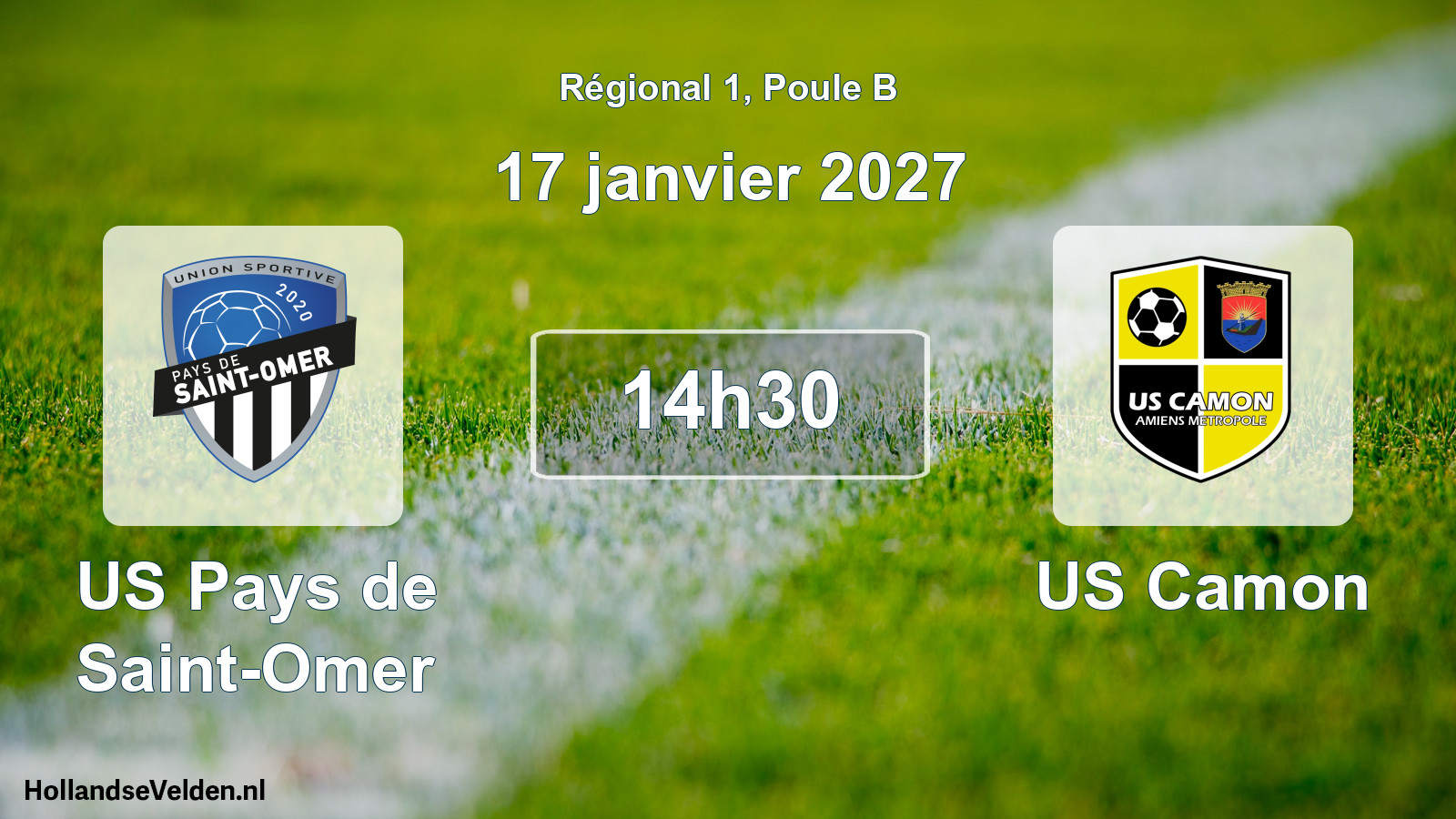 Scheduled Match: US Pays de Saint-Omer - US Camon (17 January 2027)