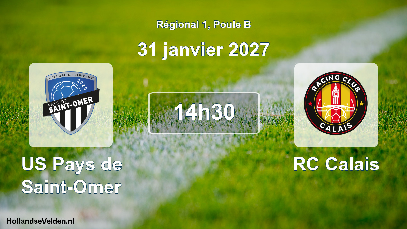 Scheduled Match: US Pays de Saint-Omer - RC Calais (31 January 2027)