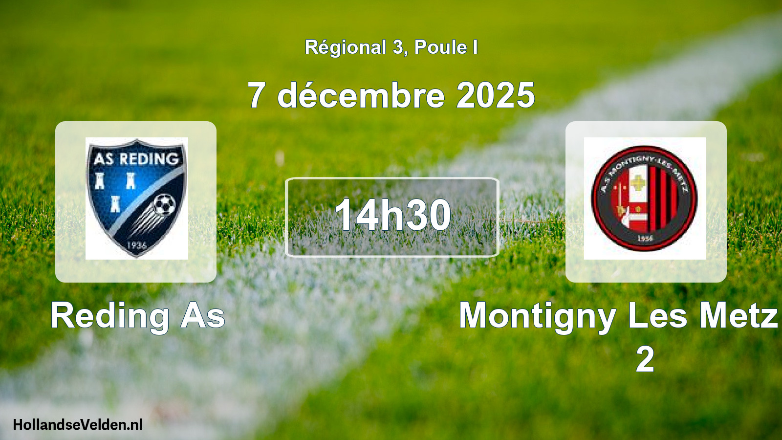 Scheduled Match: Reding As - Montigny Les Metz As 2 (7 December 2025)