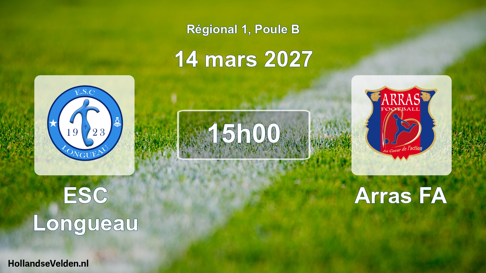 Scheduled Match: ESC Longueau - Arras FA (14 March 2027)