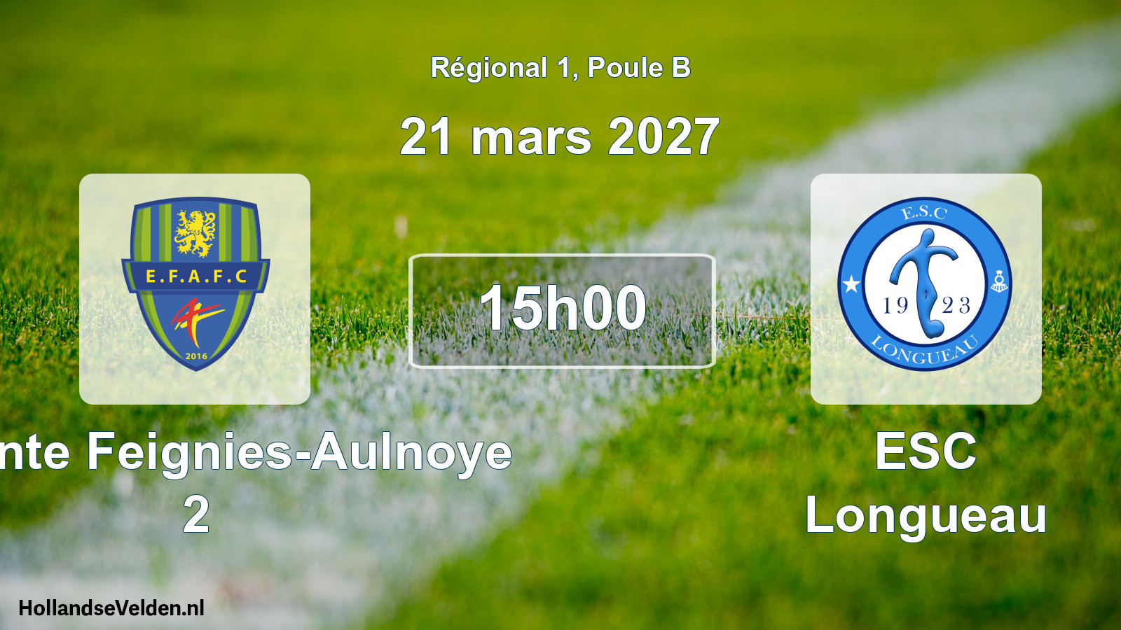 Scheduled Match: Entente Feignies-Aulnoye 2 - ESC Longueau (21 March 2027)