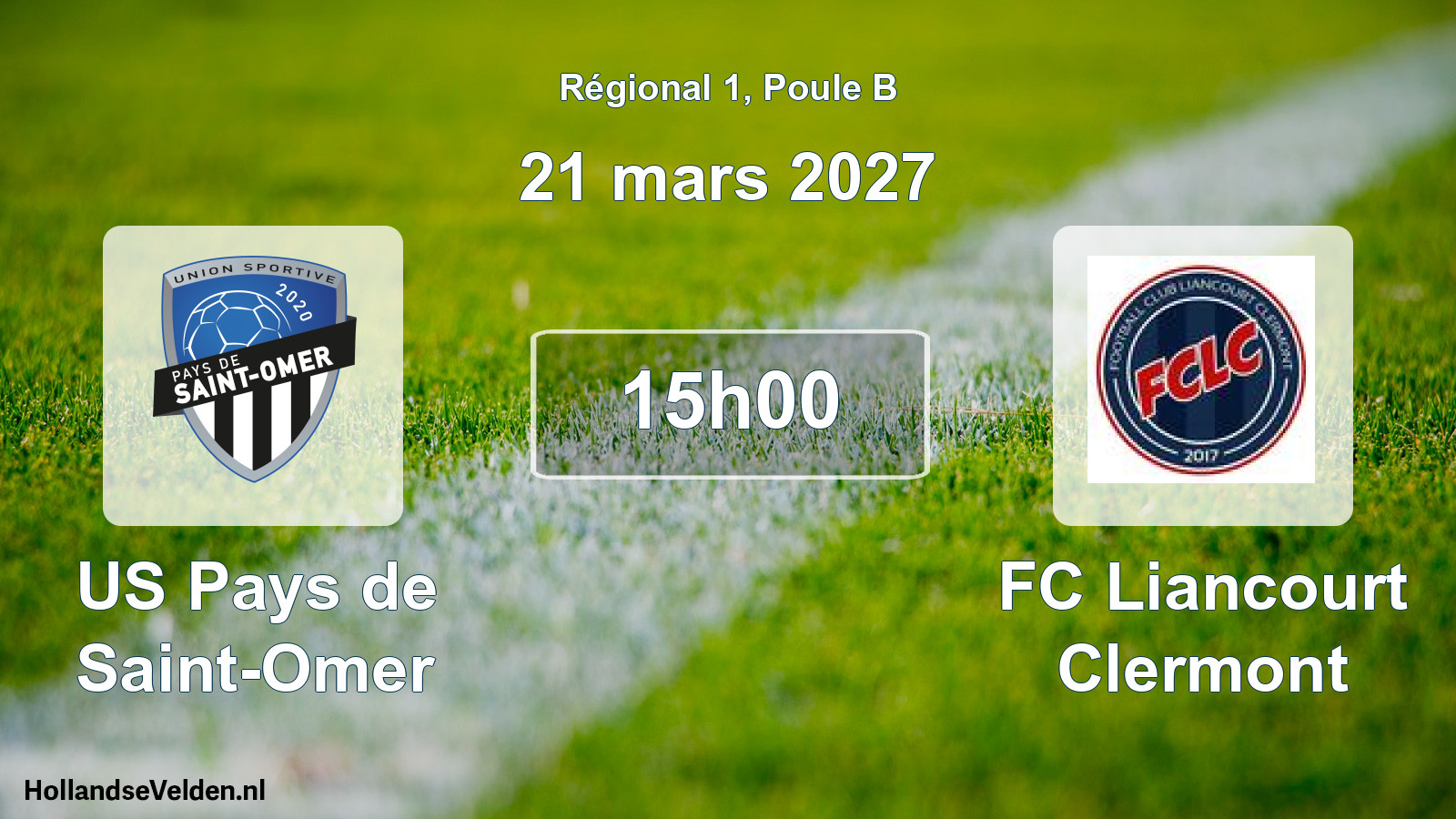 Scheduled Match: US Pays de Saint-Omer - FC Liancourt Clermont (21 March 2027)