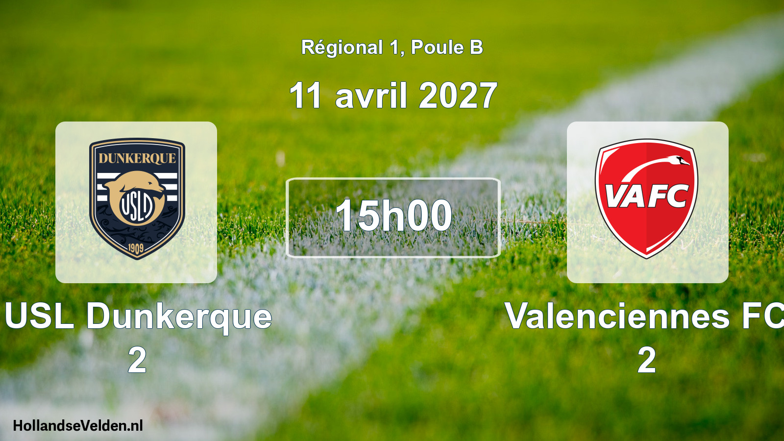 Scheduled Match: USL Dunkerque 2 - Valenciennes FC 2 (11 April 2027)