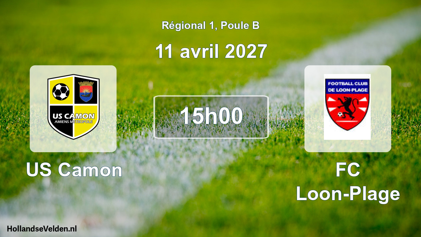 Match programmé: US Camon - FC Loon-Plage (11 avril 2027)