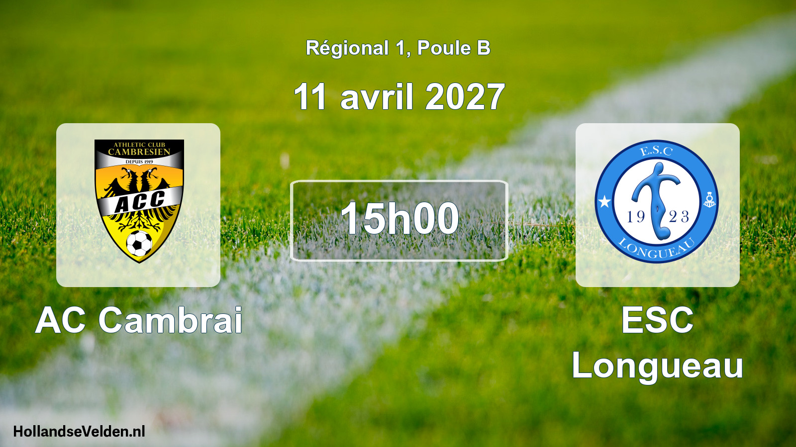 Scheduled Match: AC Cambrai - ESC Longueau (11 April 2027)