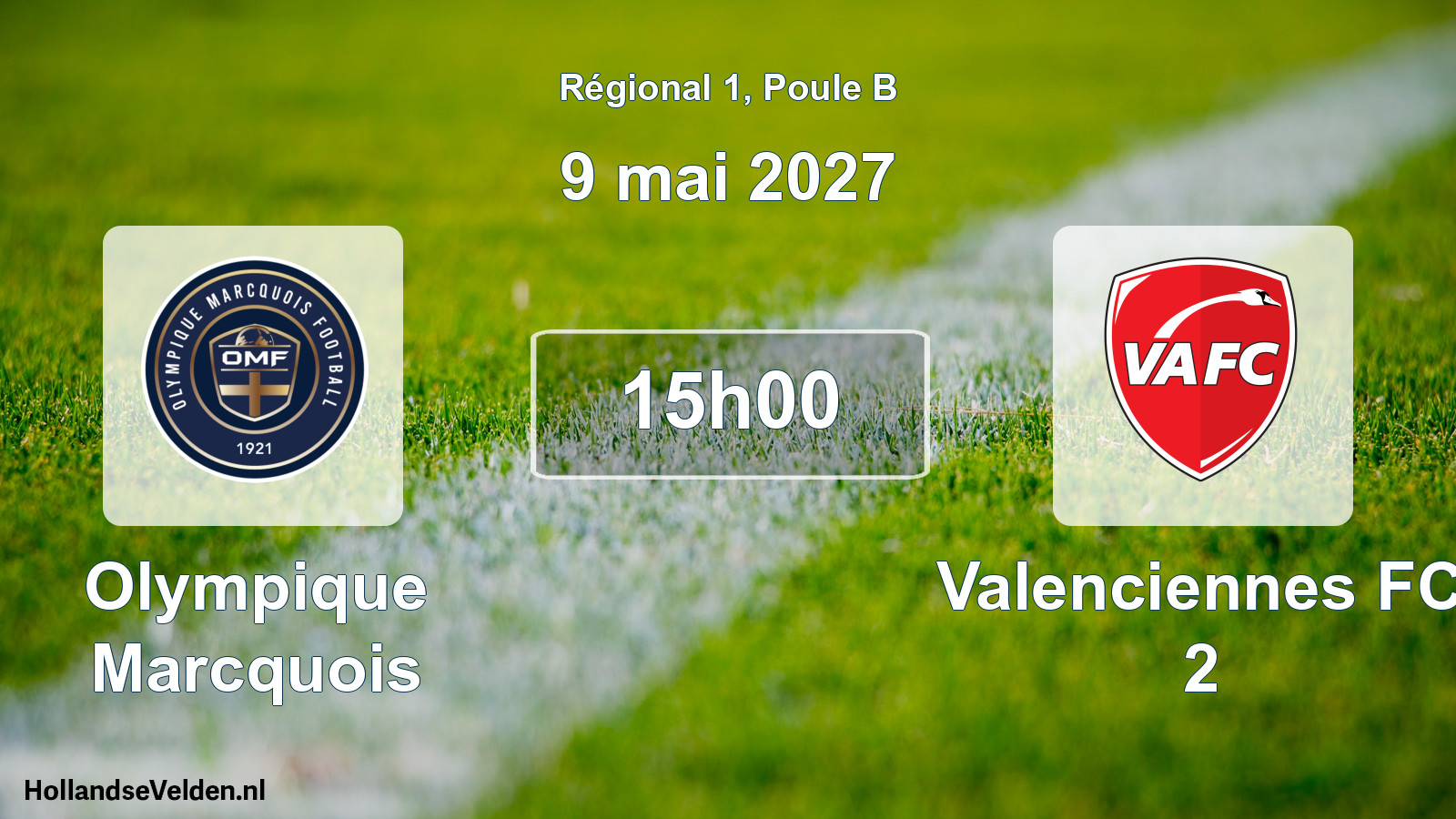 Scheduled Match: Olympique Marcquois - Valenciennes FC 2 (9 May 2027)