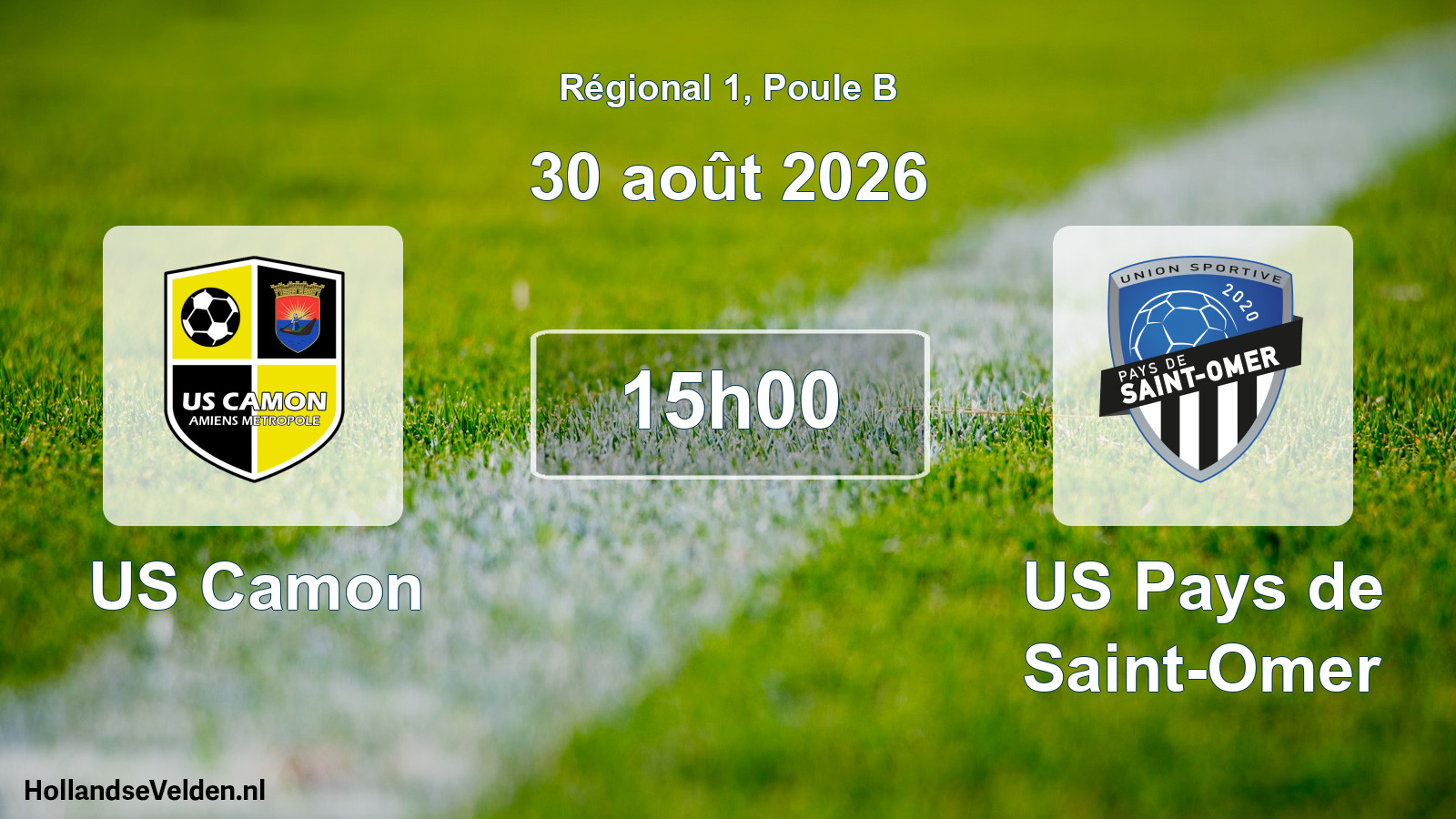 Scheduled Match: US Camon - US Pays de Saint-Omer (30 August 2026)