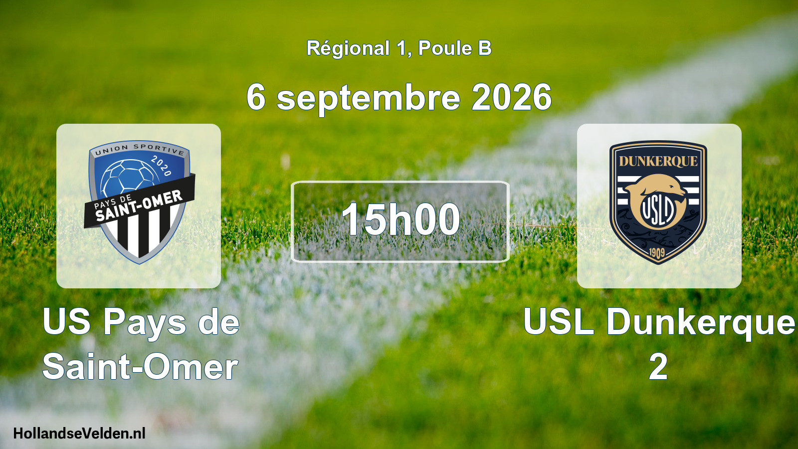 Scheduled Match: US Pays de Saint-Omer - USL Dunkerque 2 (6 September 2026)