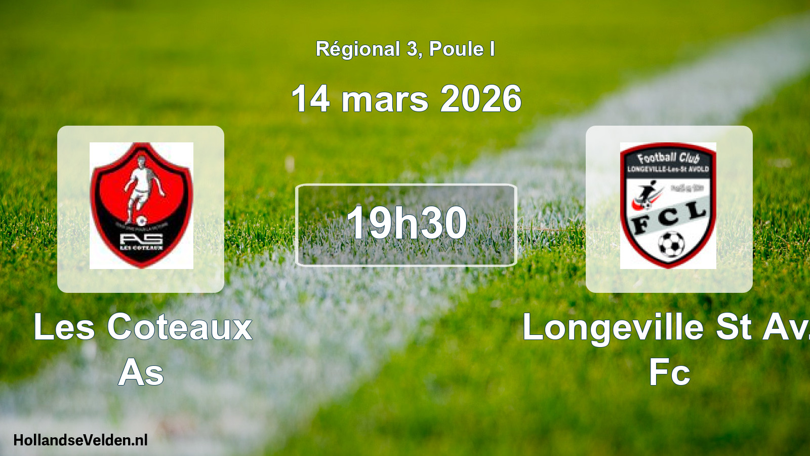 Scheduled Match: Les Coteaux As - Longeville St Av. Fc (14 March 2026)