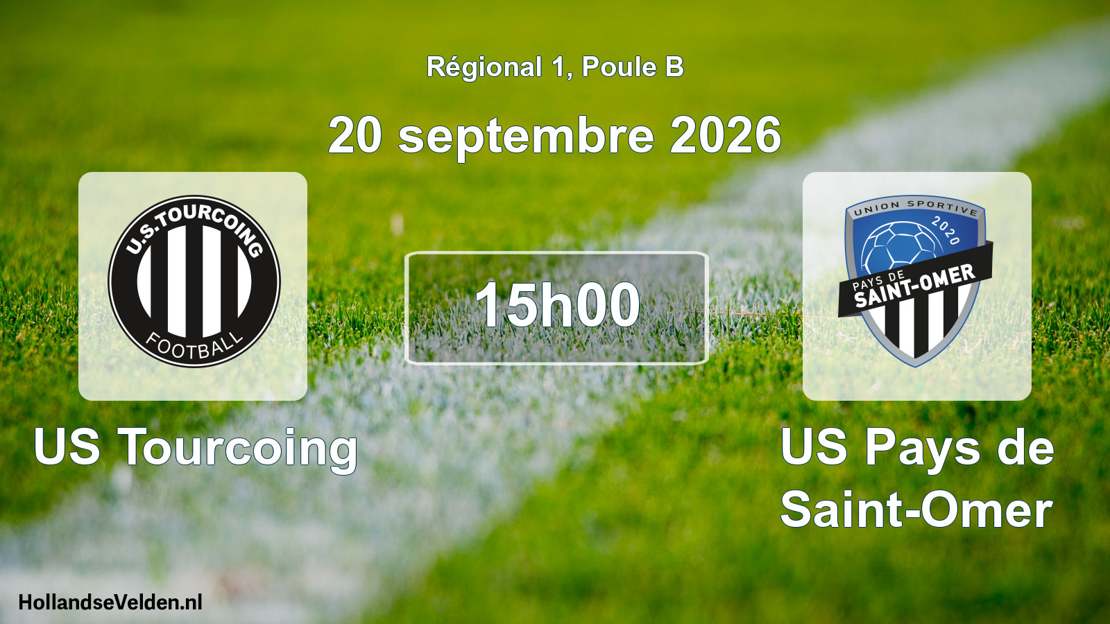 Scheduled Match: US Tourcoing - US Pays de Saint-Omer (20 September 2026)