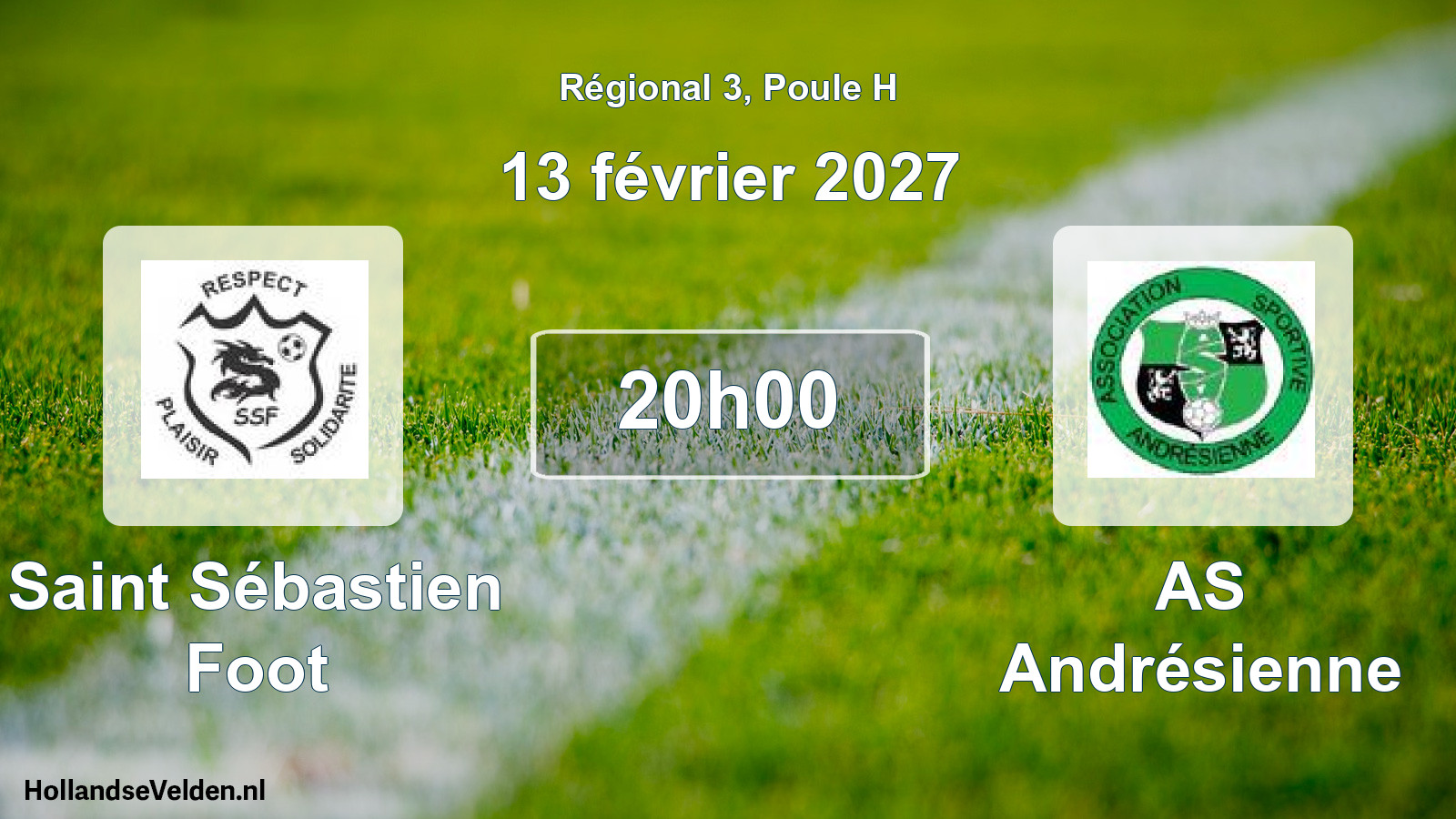 Match programmé: Saint Sébastien Foot - AS Andrésienne (13 février 2027)