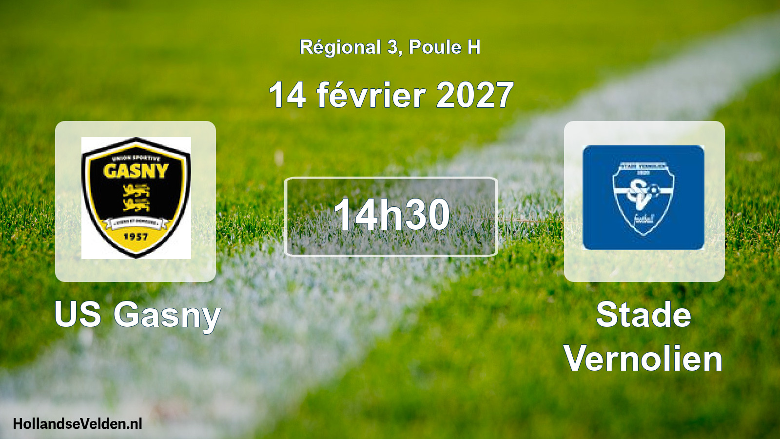Scheduled Match: US Gasny - Stade Vernolien (14 February 2027)