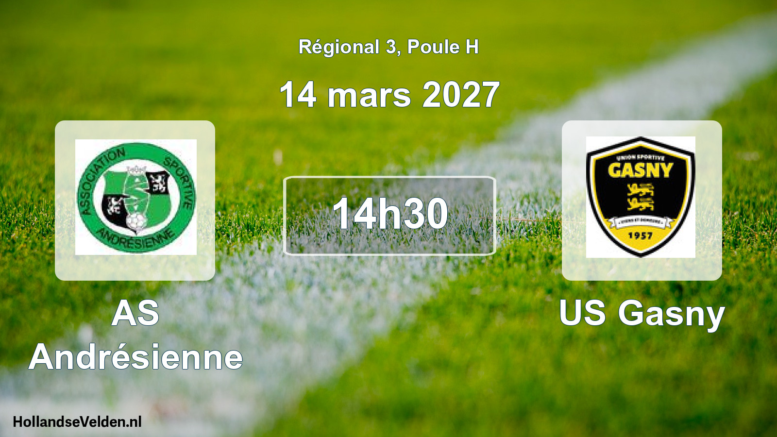 Scheduled Match: AS Andrésienne - US Gasny (14 March 2027)