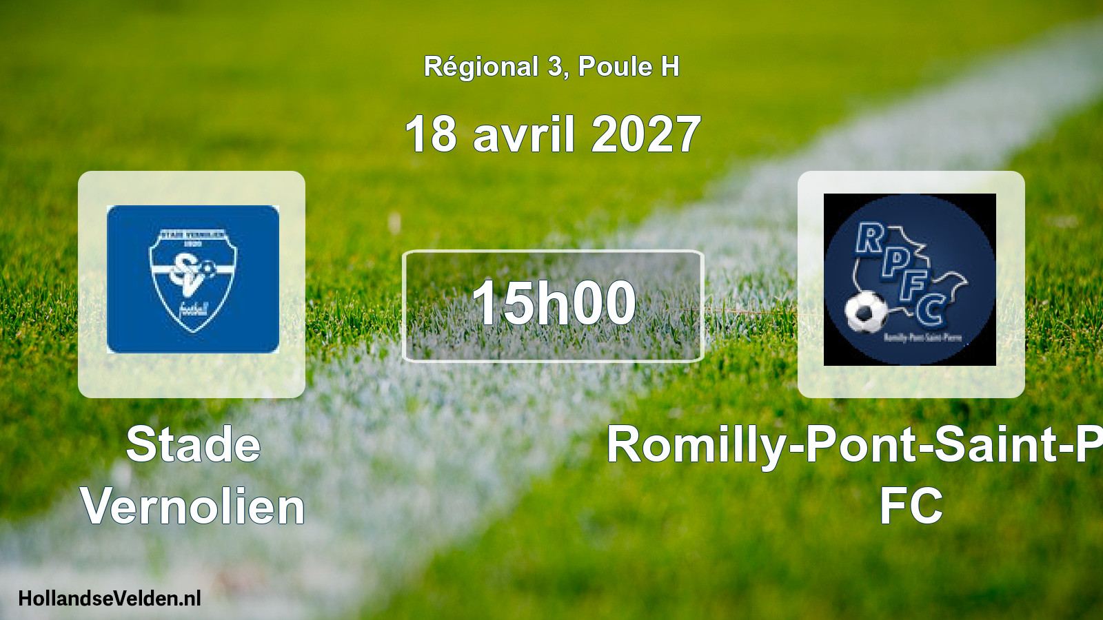 Scheduled Match: Stade Vernolien - Romilly-Pont-Saint-Pierre FC (18 April 2027)