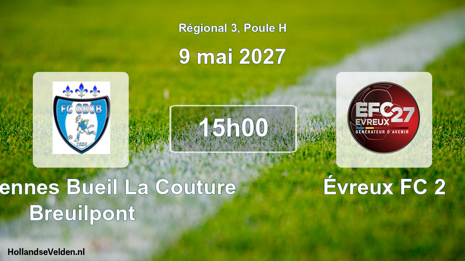Scheduled Match: FC Garennes Bueil La Couture Breuilpont - Évreux FC 2 (9 May 2027)