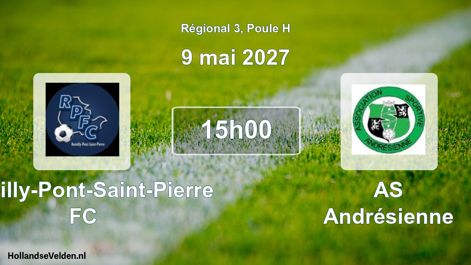 Scheduled Match: Romilly-Pont-Saint-Pierre FC - AS Andrésienne (9 May 2027)