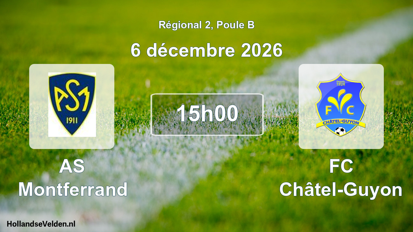 Scheduled Match: AS Montferrand - FC Châtel-Guyon (6 December 2026)