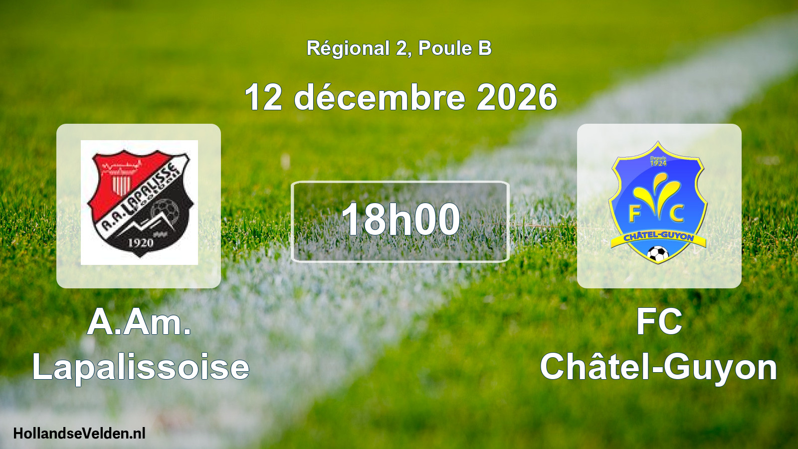 Scheduled Match: A.Am. Lapalissoise - FC Châtel-Guyon (12 December 2026)