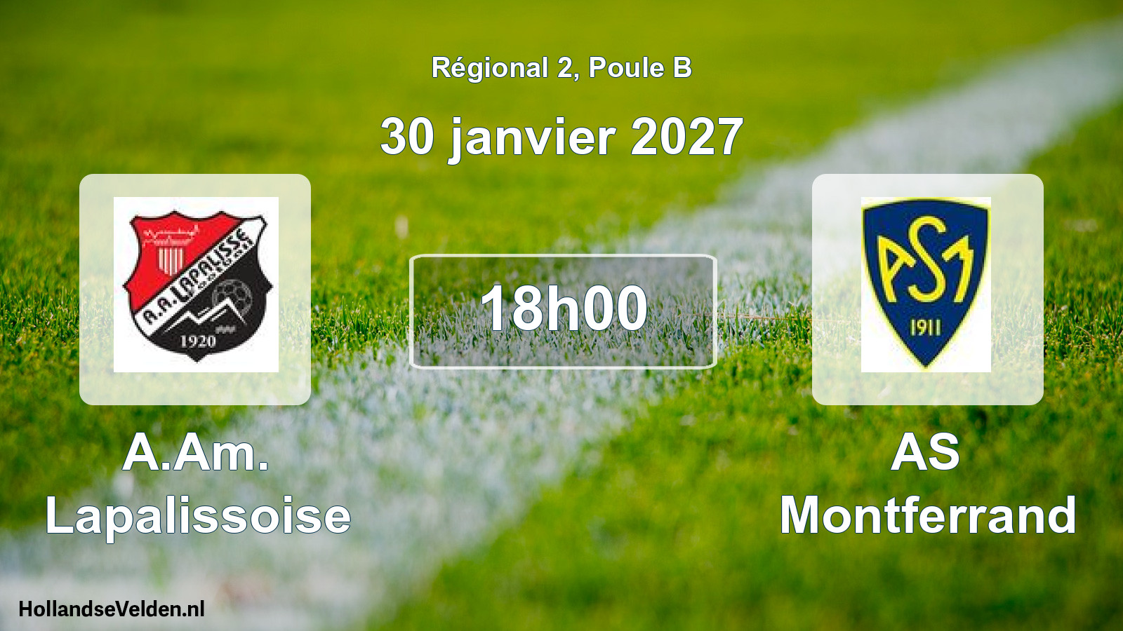 Scheduled Match: A.Am. Lapalissoise - AS Montferrand (30 January 2027)