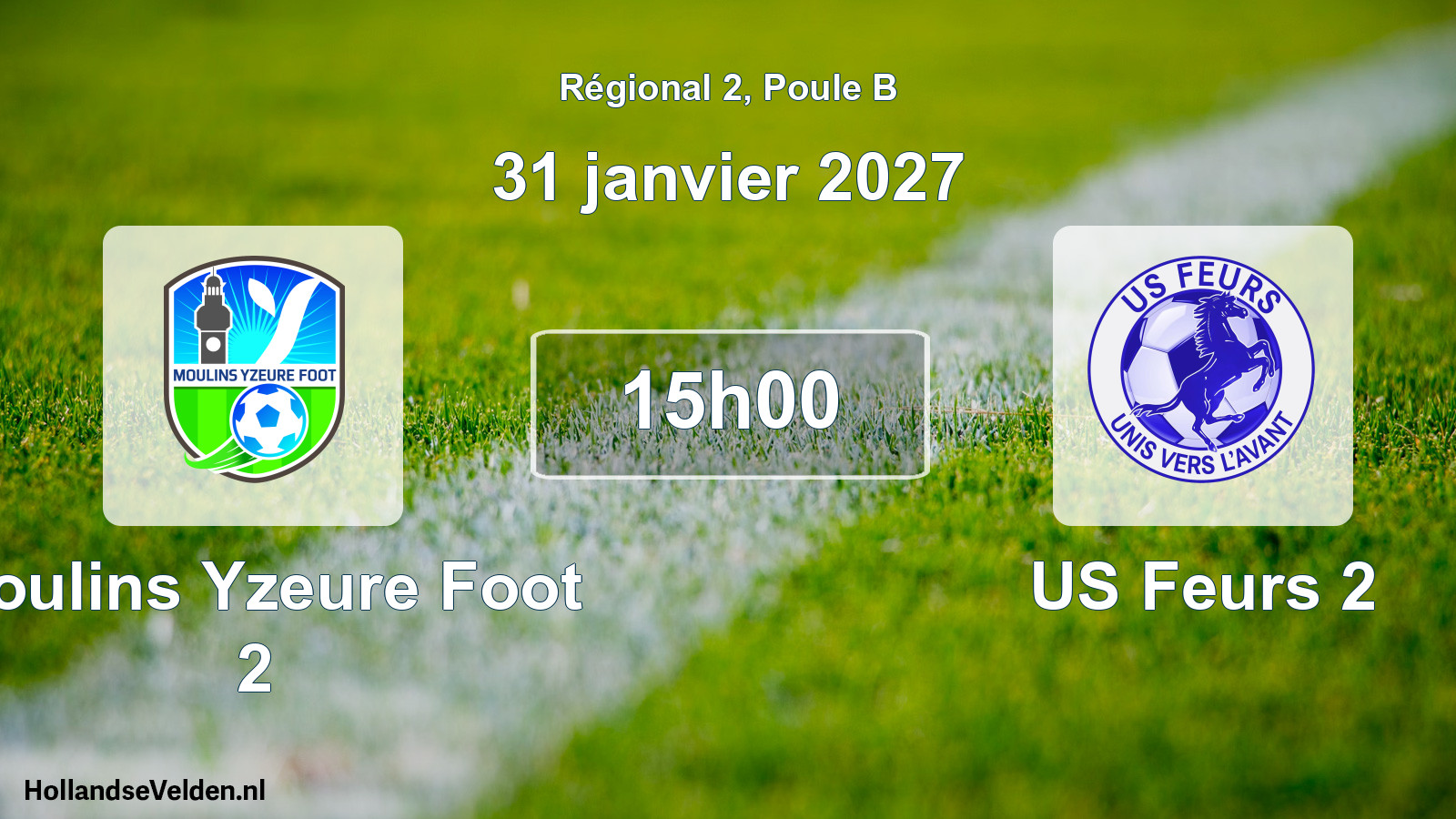 Scheduled Match: Moulins Yzeure Foot 2 - US Feurs 2 (31 January 2027)