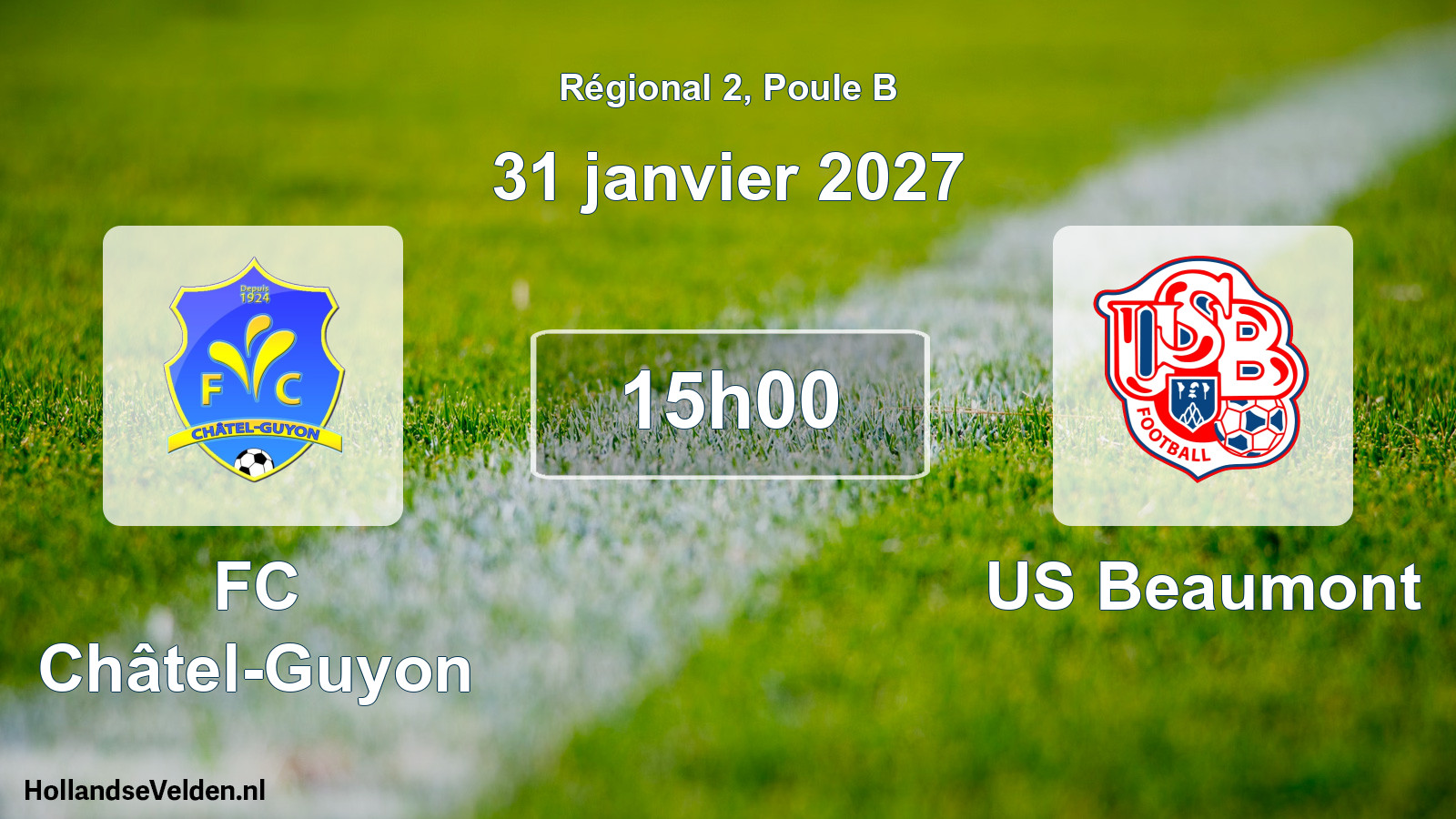 Scheduled Match: FC Châtel-Guyon - US Beaumont (31 January 2027)