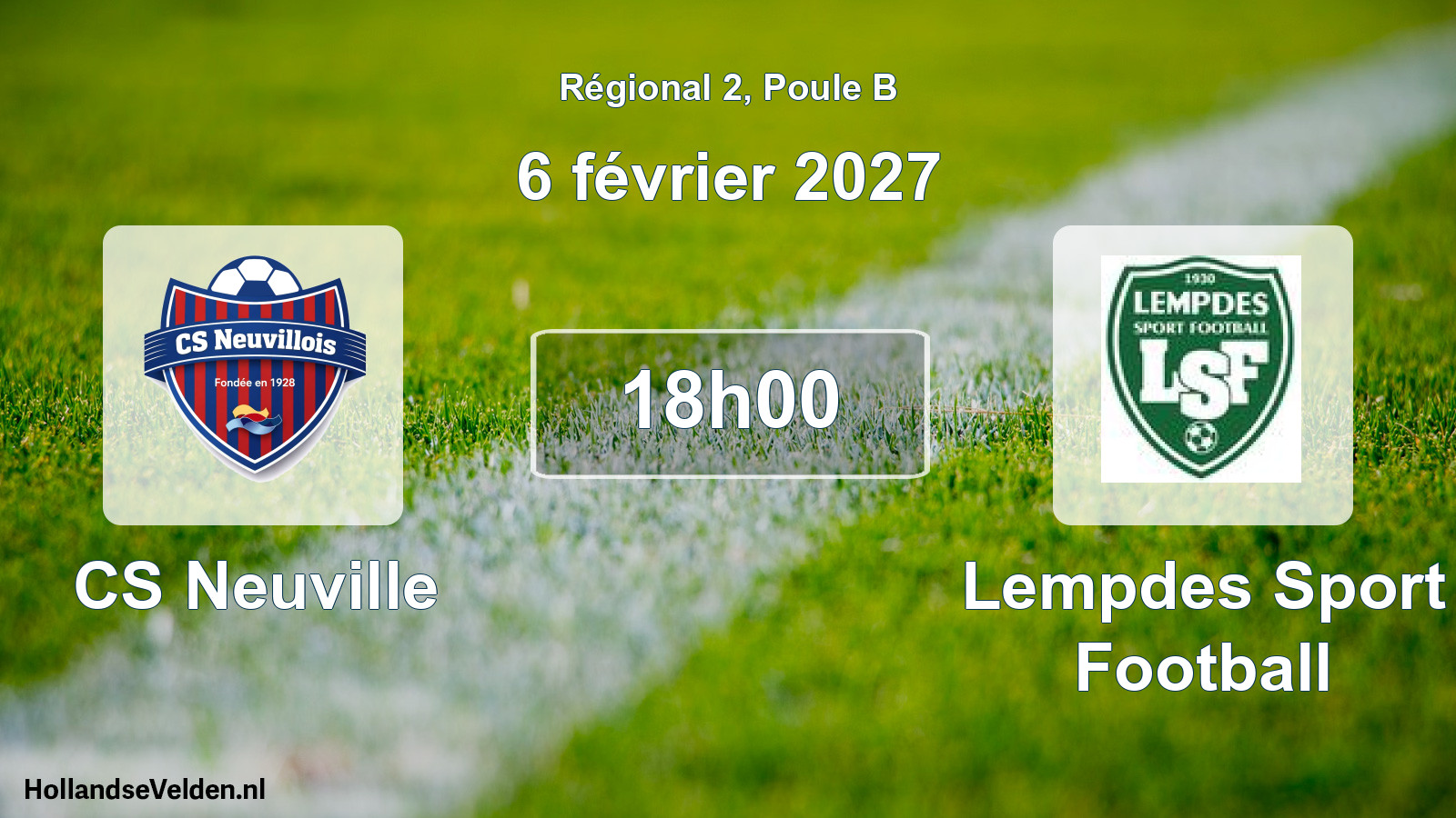 Geplande wedstrijd: CS Neuville - Lempdes Sport Football (6 februari 2027)
