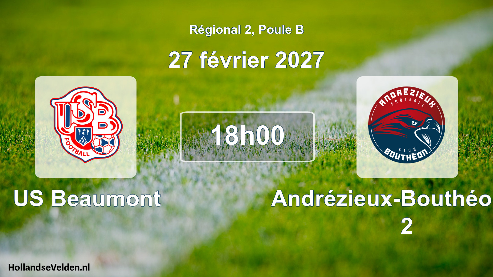 Scheduled Match: US Beaumont - Andrézieux-Bouthéon FC 2 (27 February 2027)