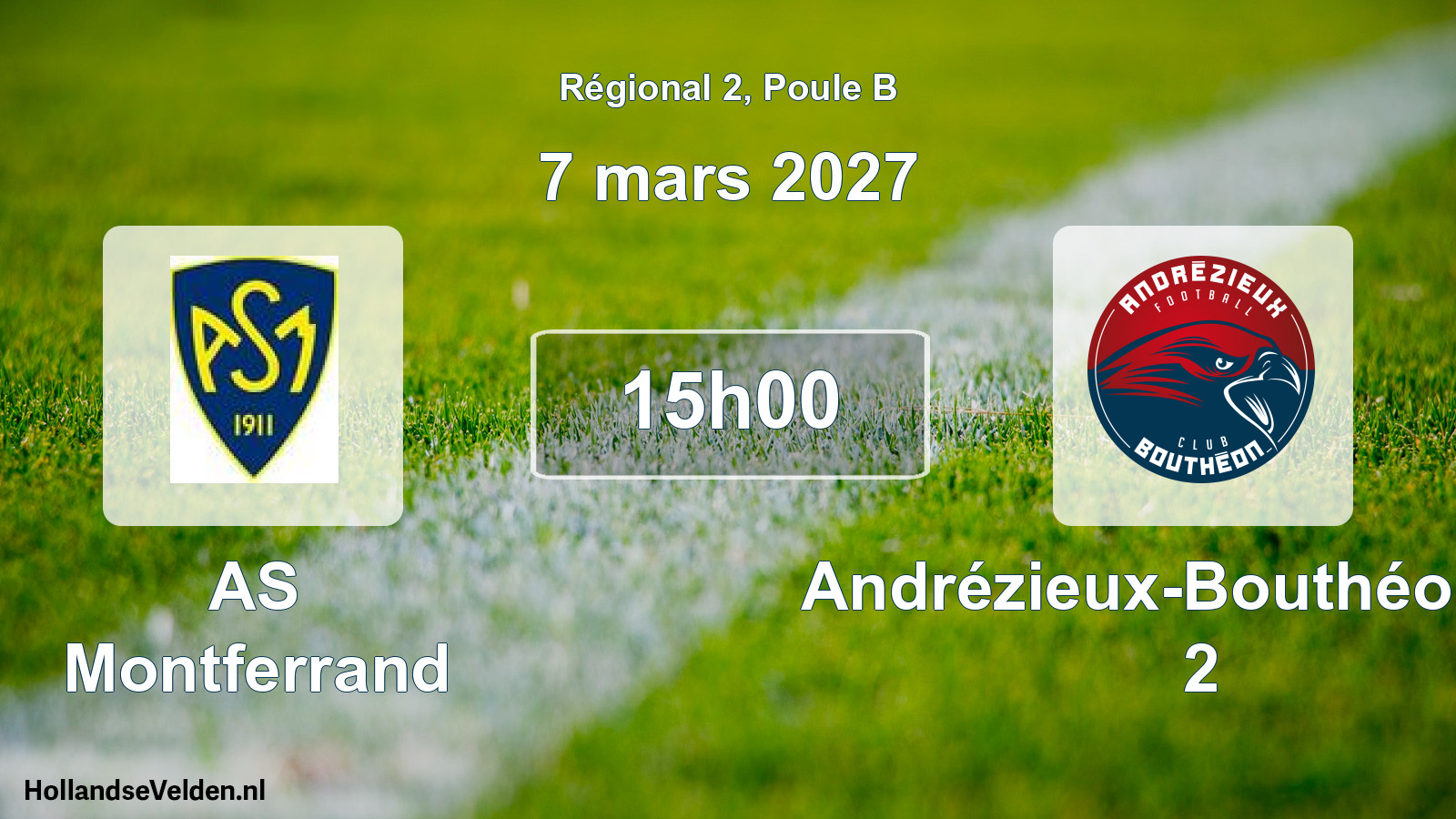 Scheduled Match: AS Montferrand - Andrézieux-Bouthéon FC 2 (7 March 2027)