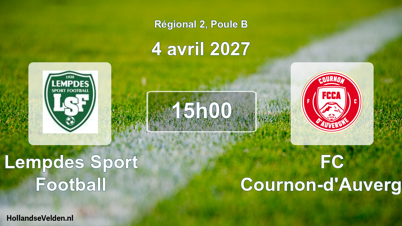 Scheduled Match: Lempdes Sport Football - FC Cournon-d'Auvergne (4 April 2027)