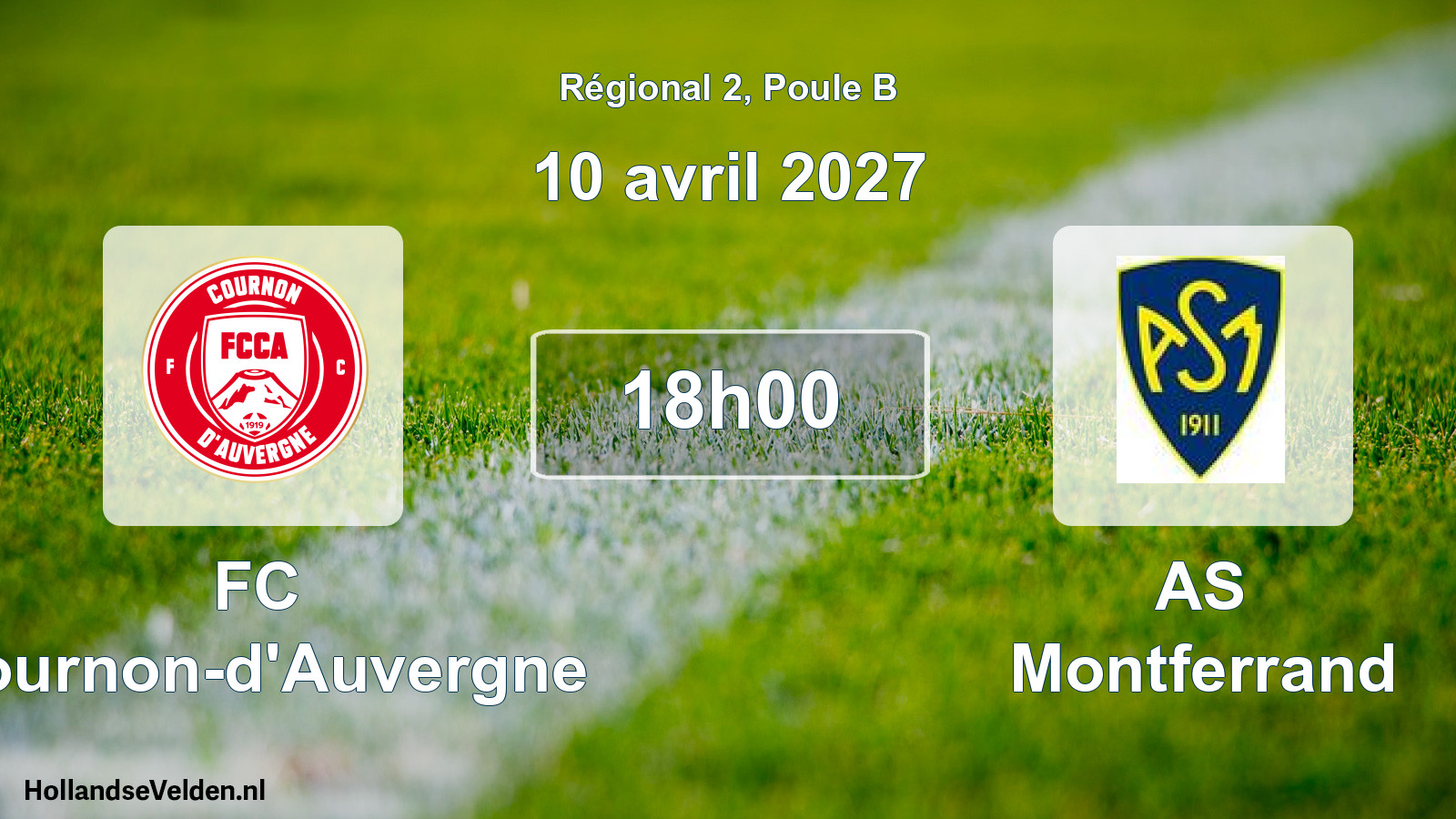 Scheduled Match: FC Cournon-d'Auvergne - AS Montferrand (10 April 2027)