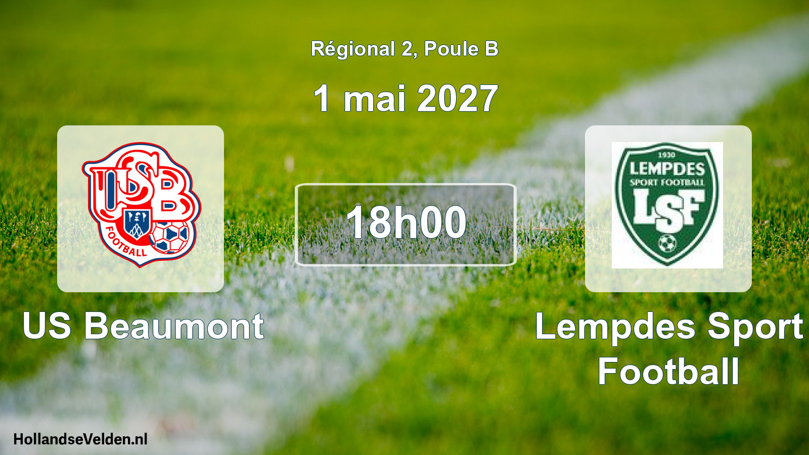 Match programmé: US Beaumont - Lempdes Sport Football (1 mai 2027)
