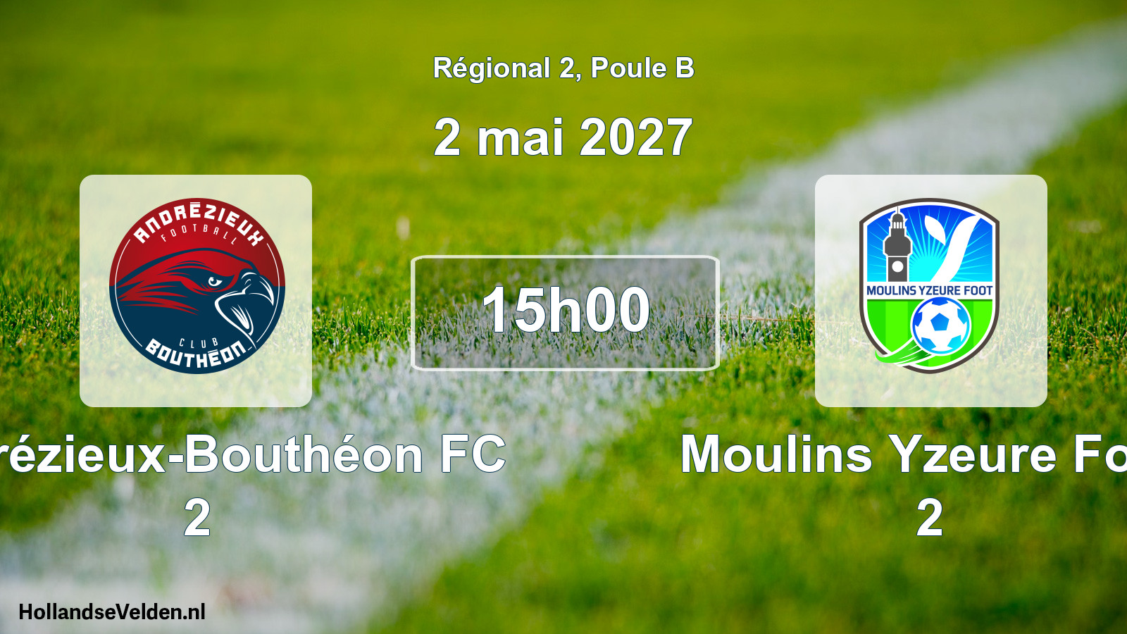 Scheduled Match: Andrézieux-Bouthéon FC 2 - Moulins Yzeure Foot 2 (2 May 2027)