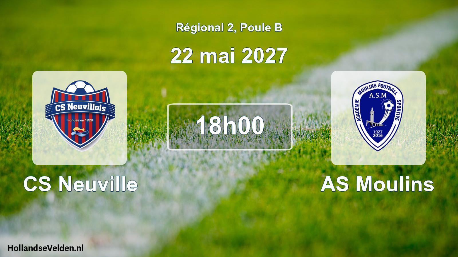 Match programmé: CS Neuville - AS Moulins (22 mai 2027)