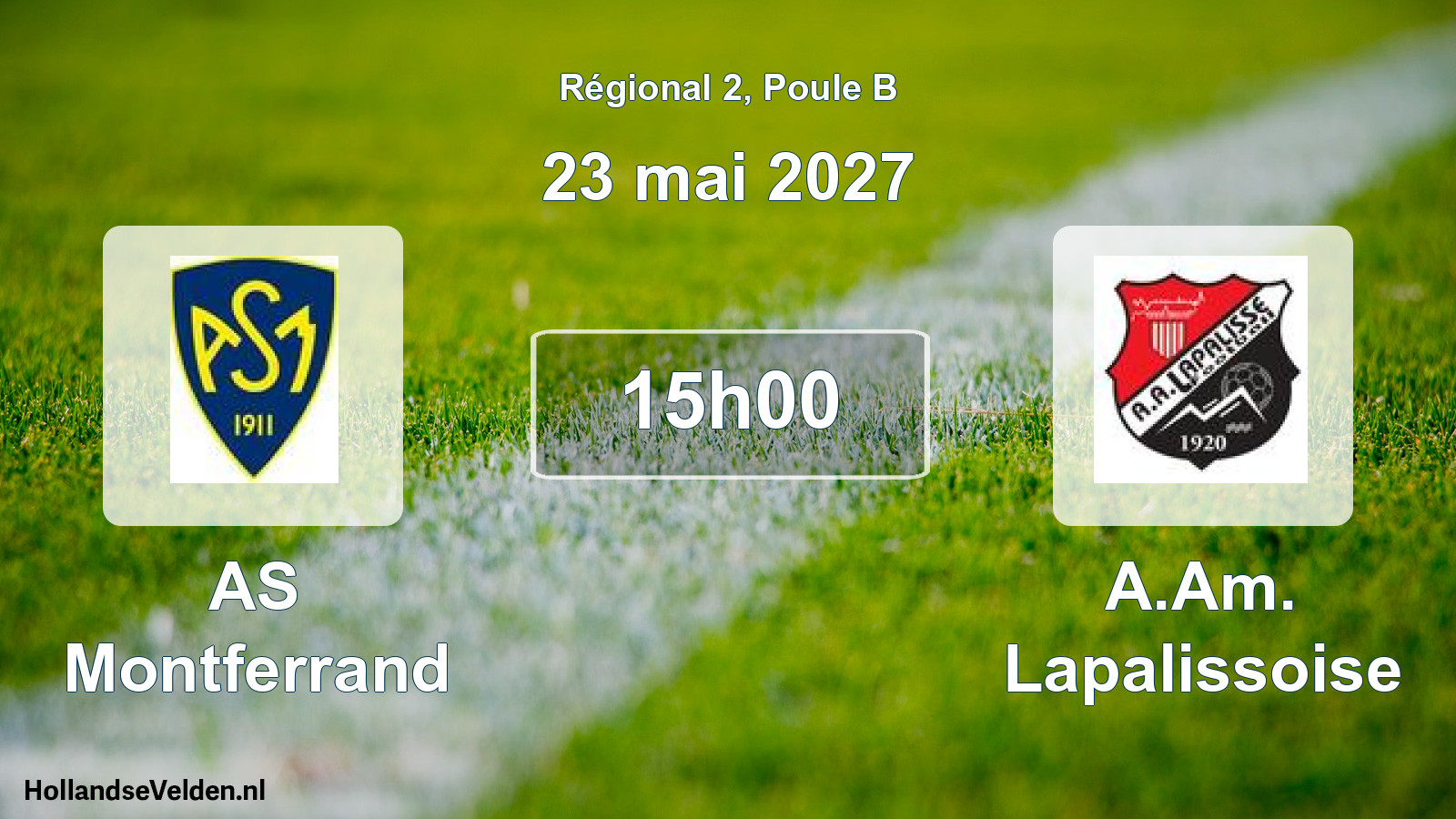 Scheduled Match: AS Montferrand - A.Am. Lapalissoise (23 May 2027)