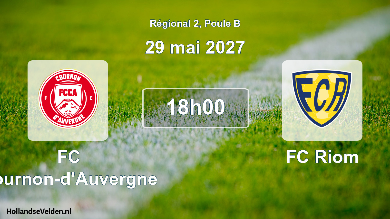 Scheduled Match: FC Cournon-d'Auvergne - FC Riom (29 May 2027)