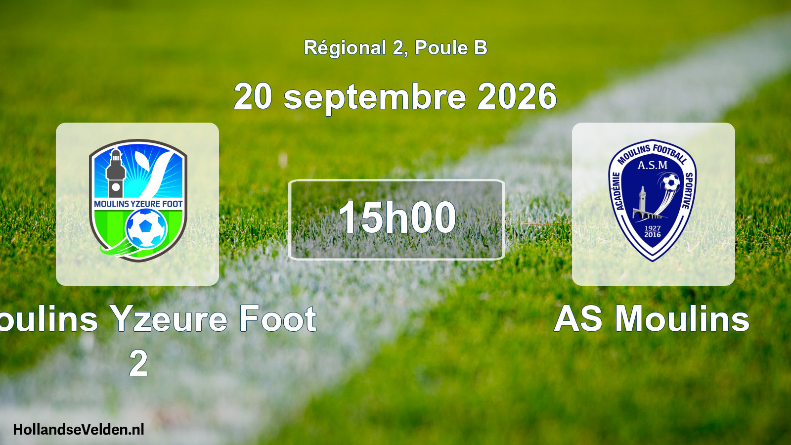 Scheduled Match: Moulins Yzeure Foot 2 - AS Moulins (20 September 2026)
