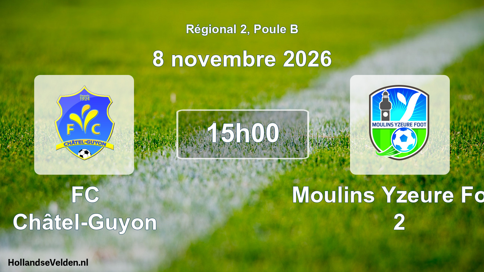 Scheduled Match: FC Châtel-Guyon - Moulins Yzeure Foot 2 (8 November 2026)