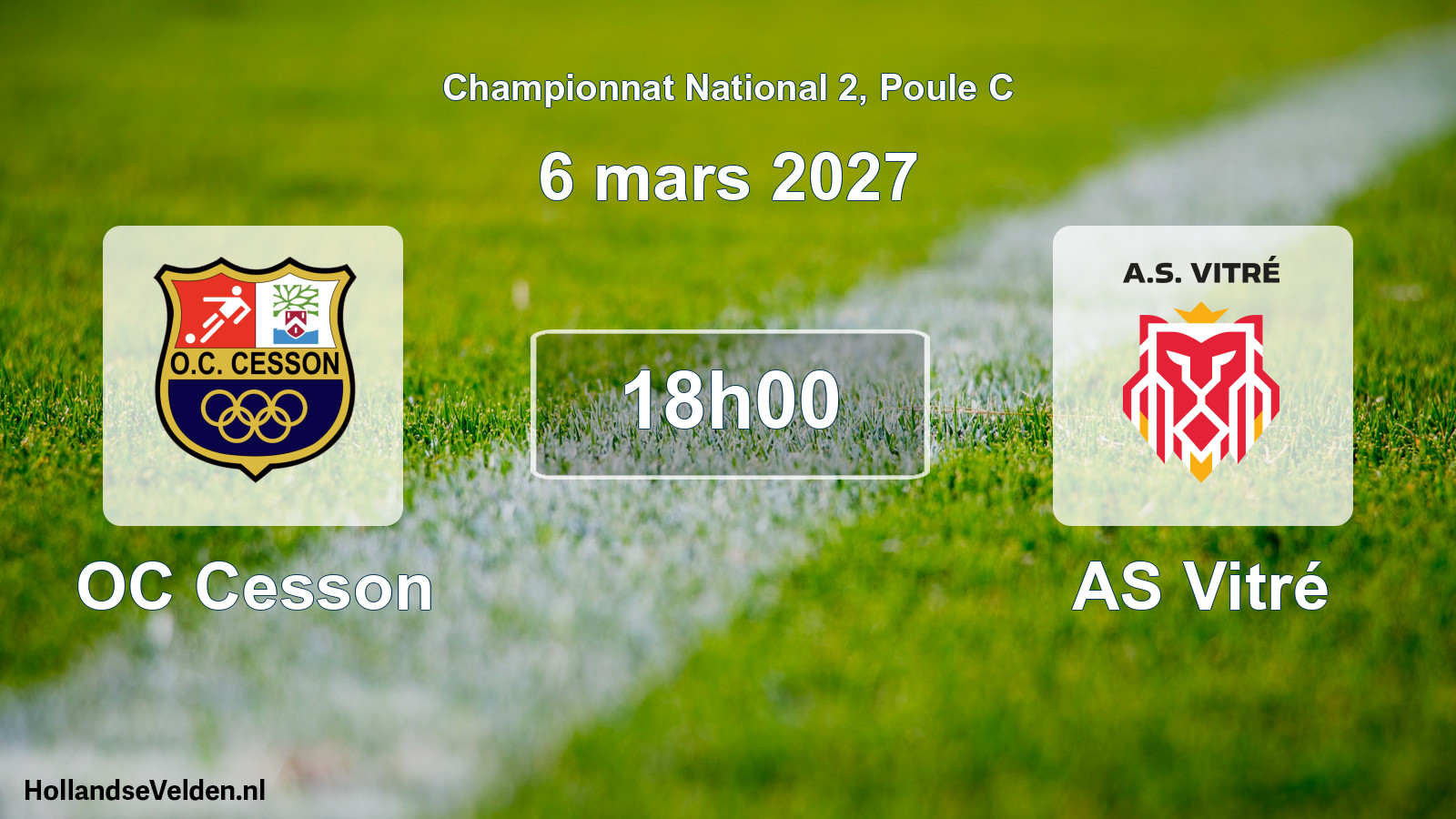 Scheduled Match: OC Cesson - AS Vitré (6 March 2027)