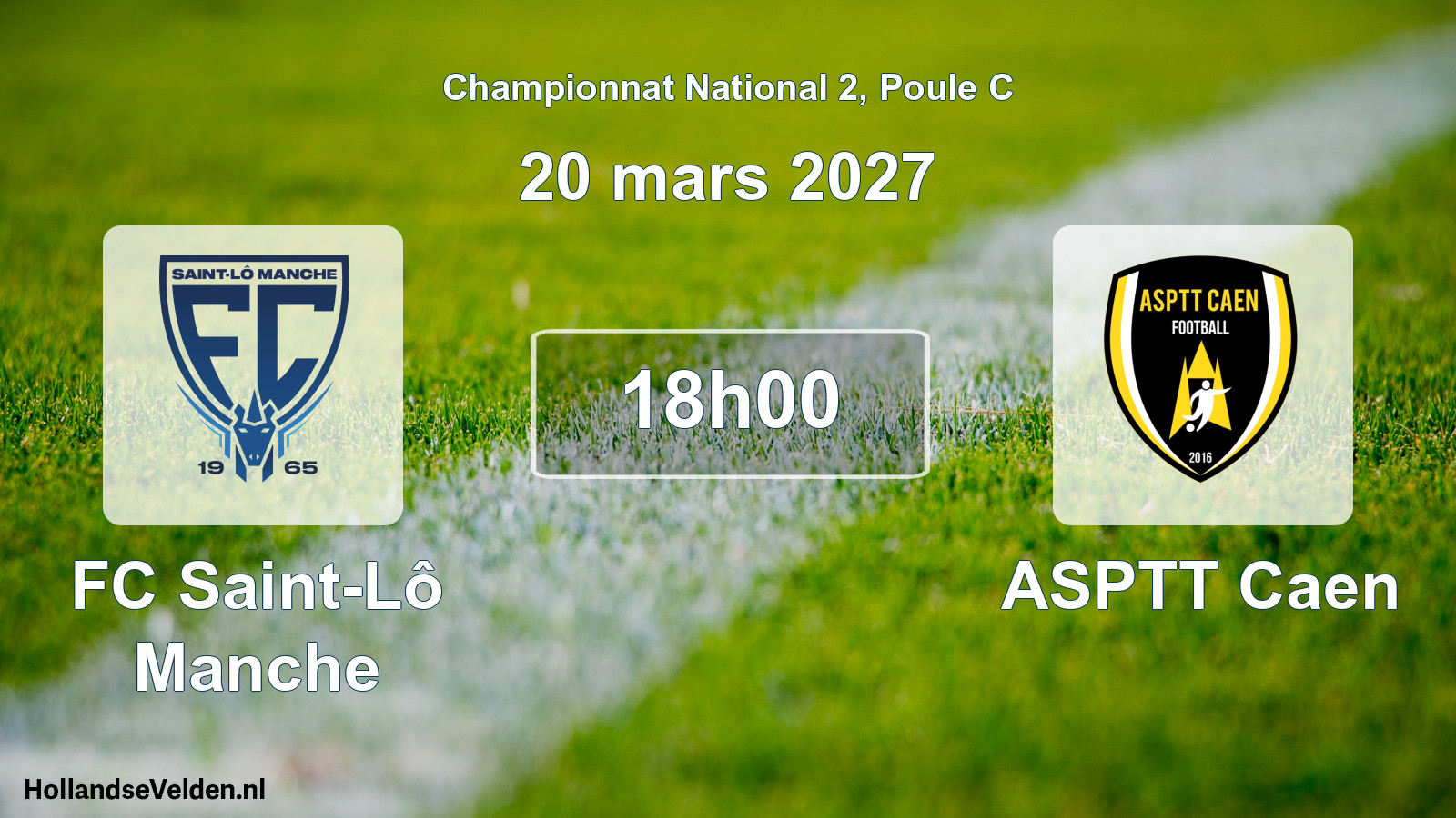 Match programmé: FC Saint-Lô Manche - ASPTT Caen (20 mars 2027)