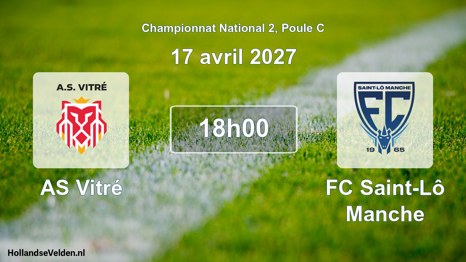 Match programmé: AS Vitré - FC Saint-Lô Manche (17 avril 2027)