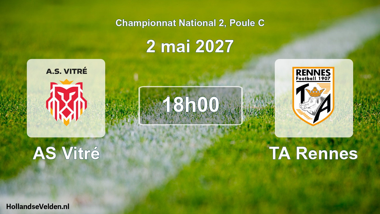 Match programmé: AS Vitré - TA Rennes (2 mai 2027)