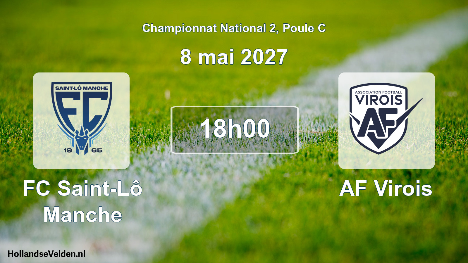 Match programmé: FC Saint-Lô Manche - AF Virois (8 mai 2027)