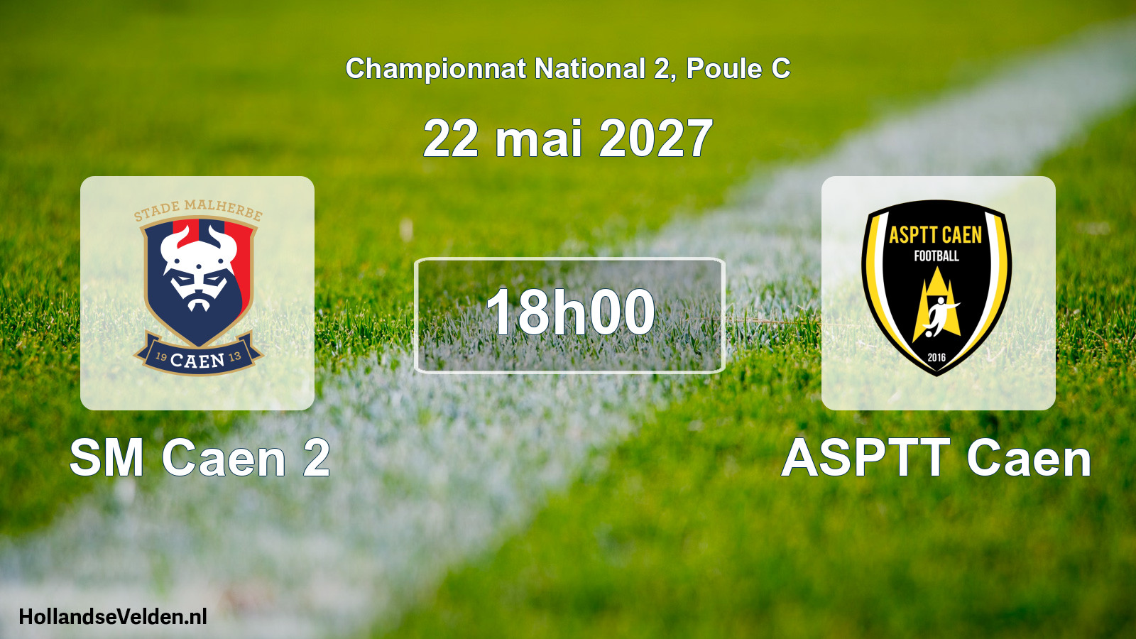 Match programmé: SM Caen 2 - ASPTT Caen (22 mai 2027)