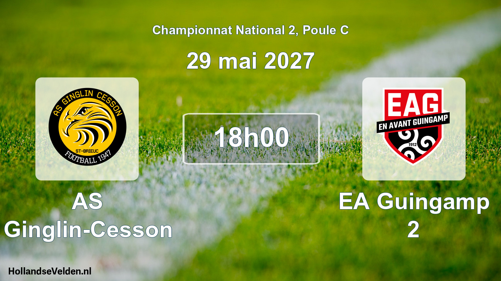 Scheduled Match: AS Ginglin-Cesson - EA Guingamp 2 (29 May 2027)