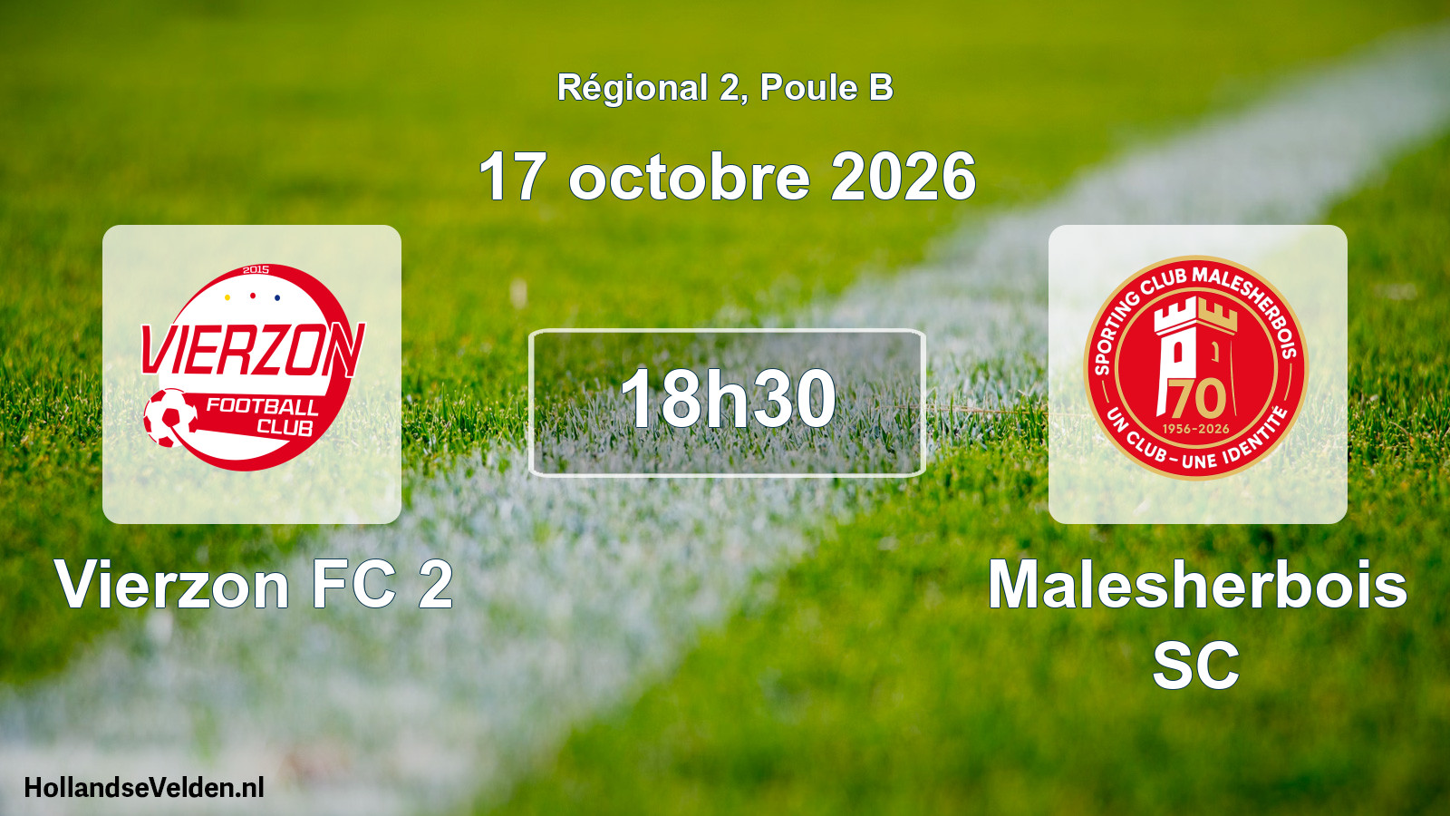 Scheduled Match: Vierzon FC 2 - Malesherbois SC (17 October 2026)