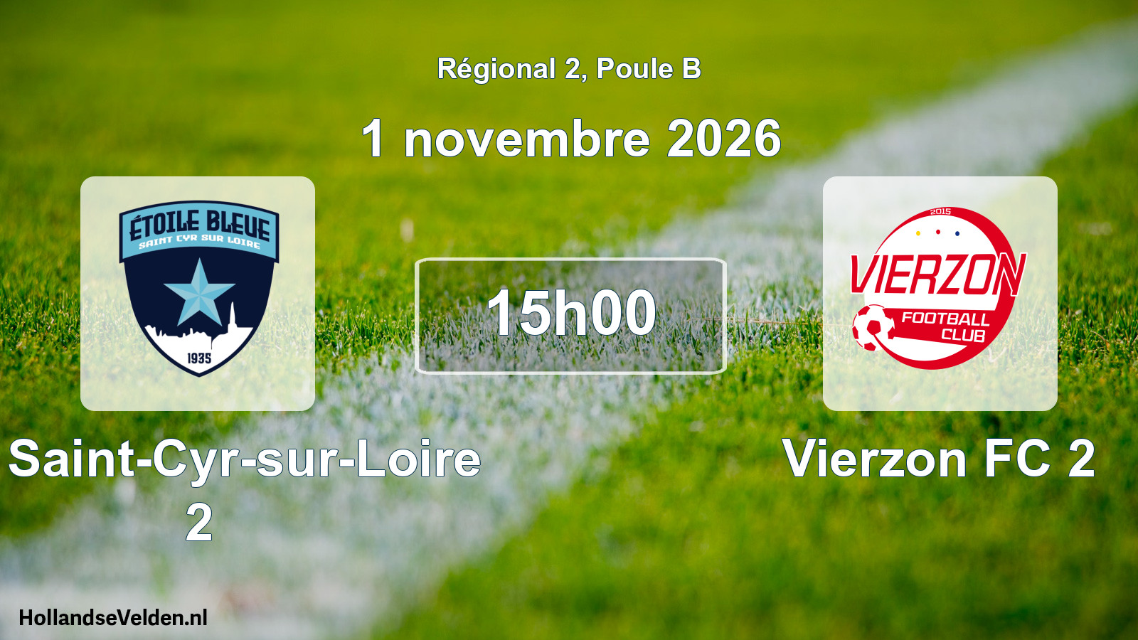 Scheduled Match: EB Saint-Cyr-sur-Loire 2 - Vierzon FC 2 (1 November 2026)