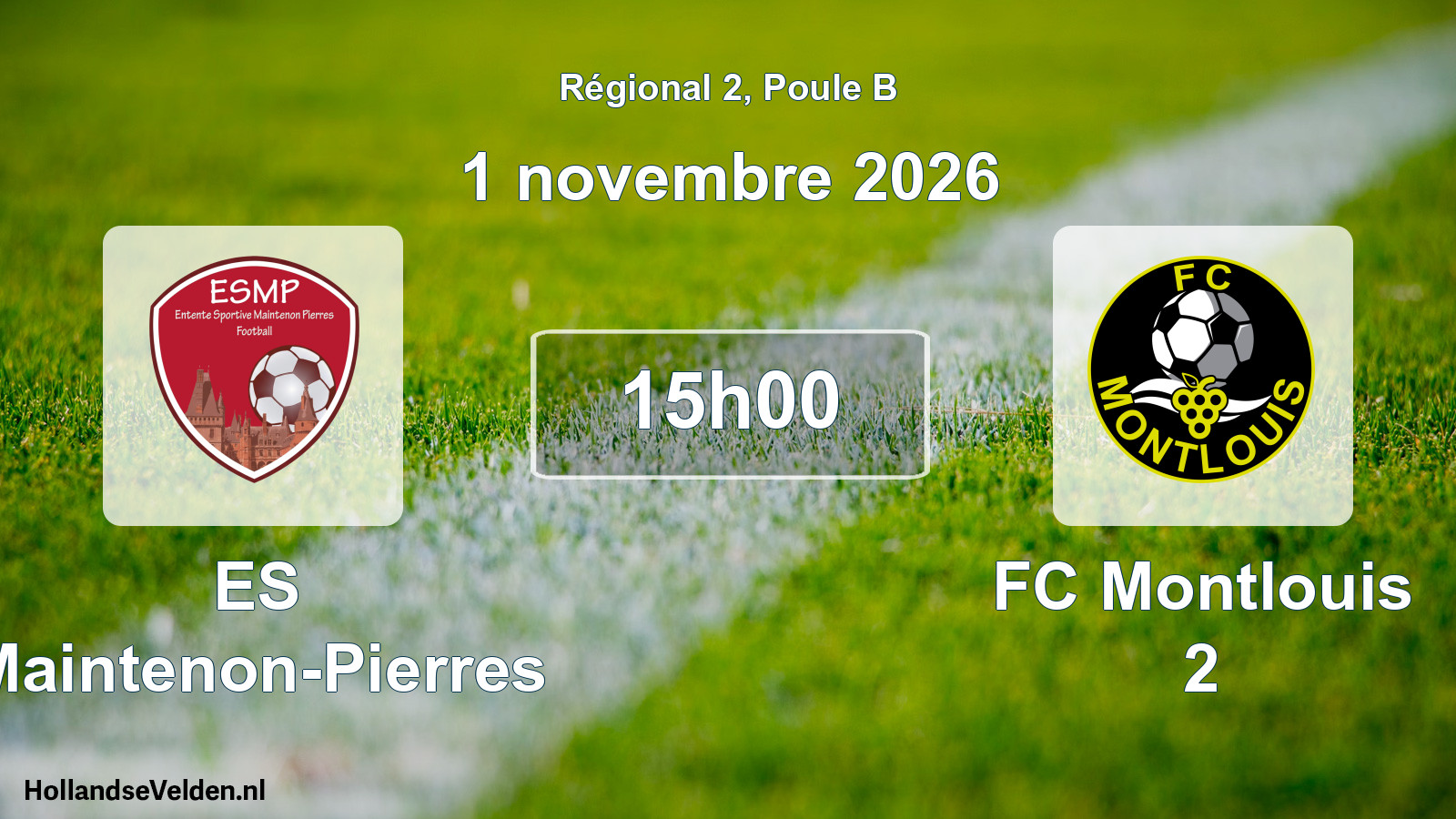 Scheduled Match: ES Maintenon-Pierres - FC Montlouis 2 (1 November 2026)