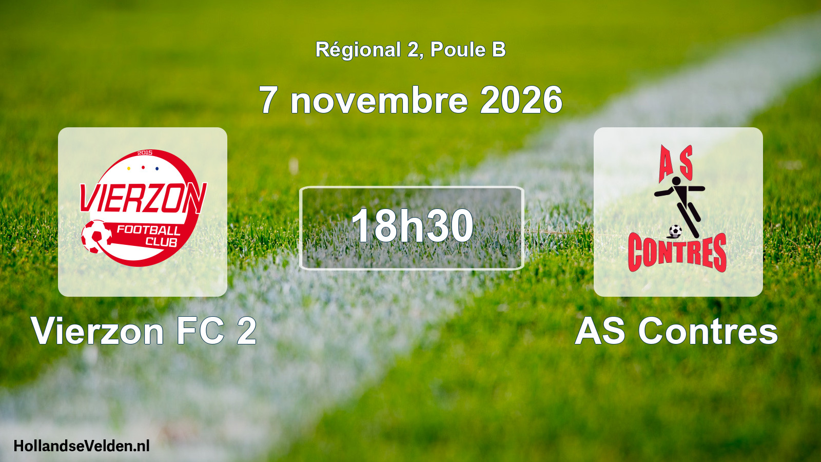 Scheduled Match: Vierzon FC 2 - AS Contres (7 November 2026)