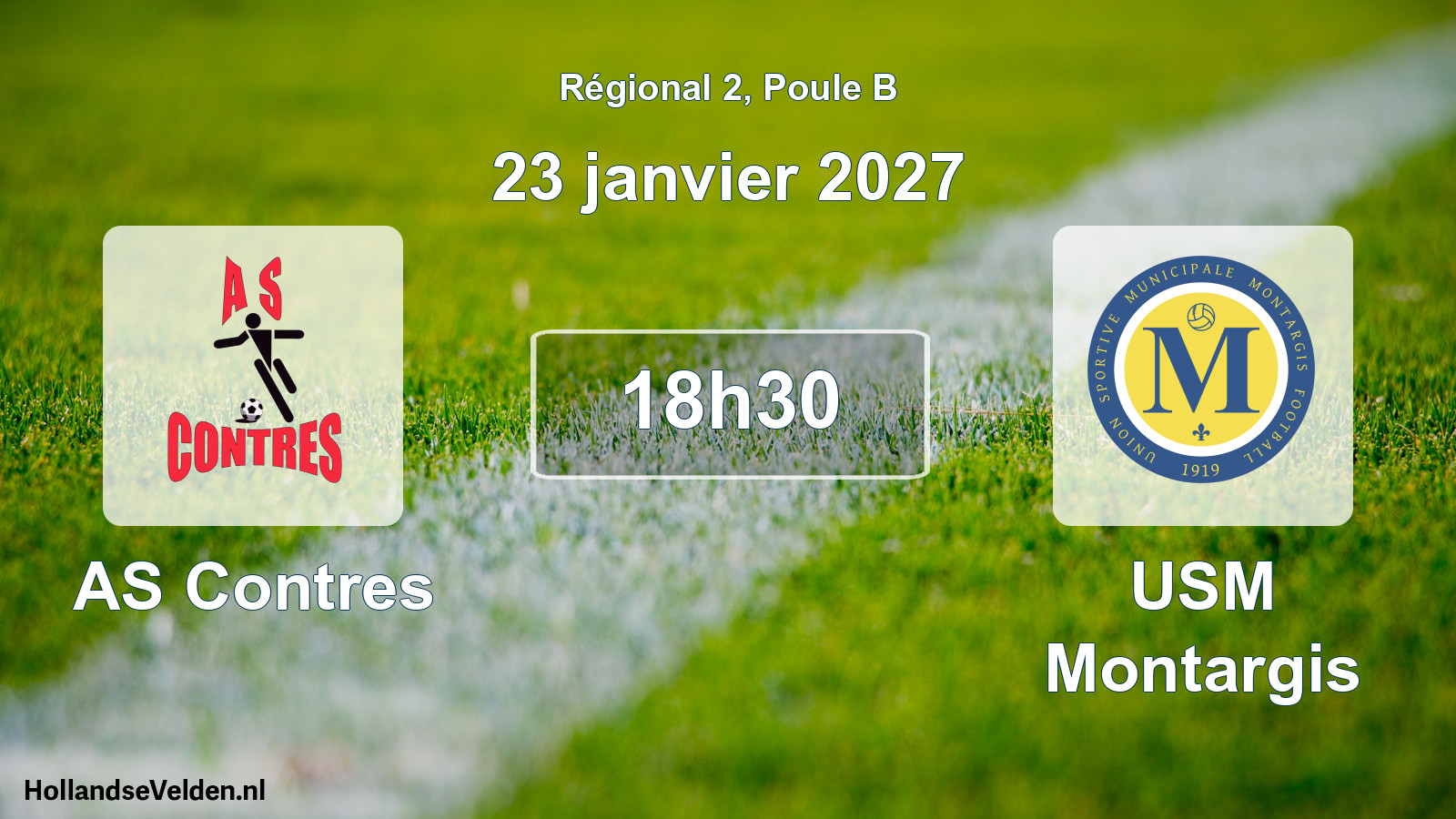 Scheduled Match: AS Contres - USM Montargis (23 January 2027)